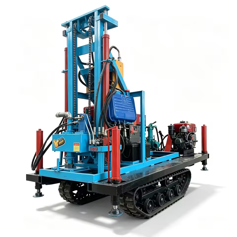 Hydraulic Small Water Well Drilling Rig 150m Water Well Drilling Machine Diesel Engine