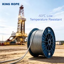 6x31 Galvanized Steel Wire Rope Fc Iwrc | API 9A Oilfield Drilling Rig Line for Oil Well Hoisting & Towing Low Temperature