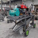 Small Scale Gold Ore Mining Equipment Rock Gold Mining Plant with Diesel Jaw Crusher Screening Jaw Crusher