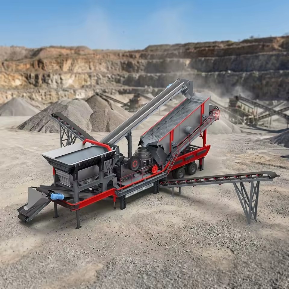 Gold Ore Mining Machinery PLC Controlled Hammer Crusher Machine AC Motor High Productivity Portable