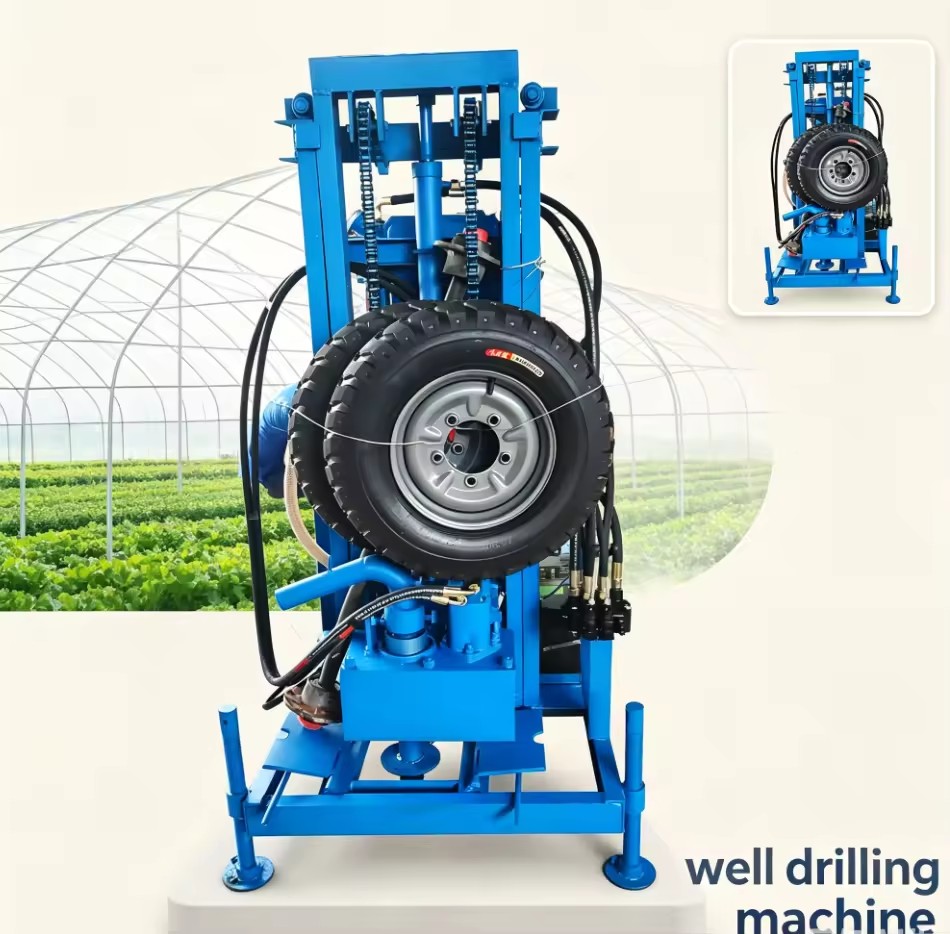 Advanced Water Well Drilling Rig with Integrated Compressor for Improved Air Circulation and Borehole Stability