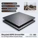 Premium Quality Wear Resistant Recycled HDPE Ground Mat for Oil Drilling Rig Marsh Stabilization Access Road