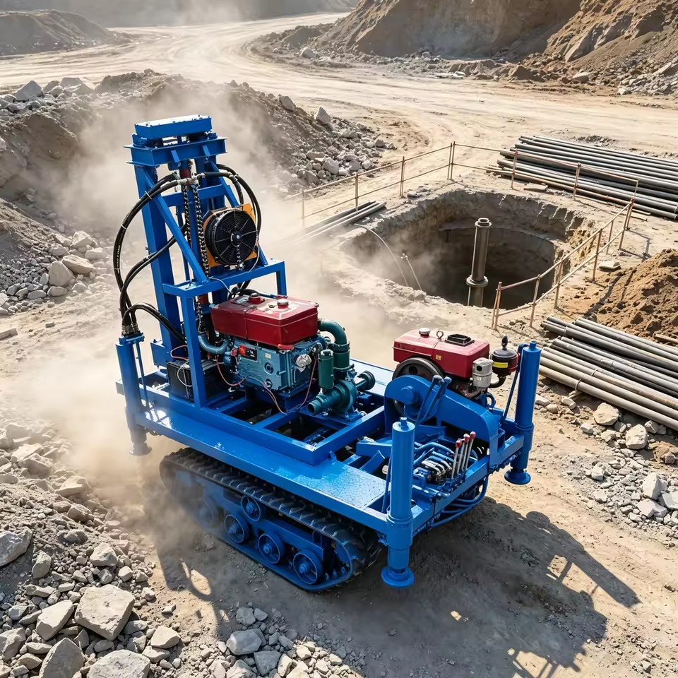 Small Water Well Drilling Rig 200m for Deep Borehole and Water Exploration
