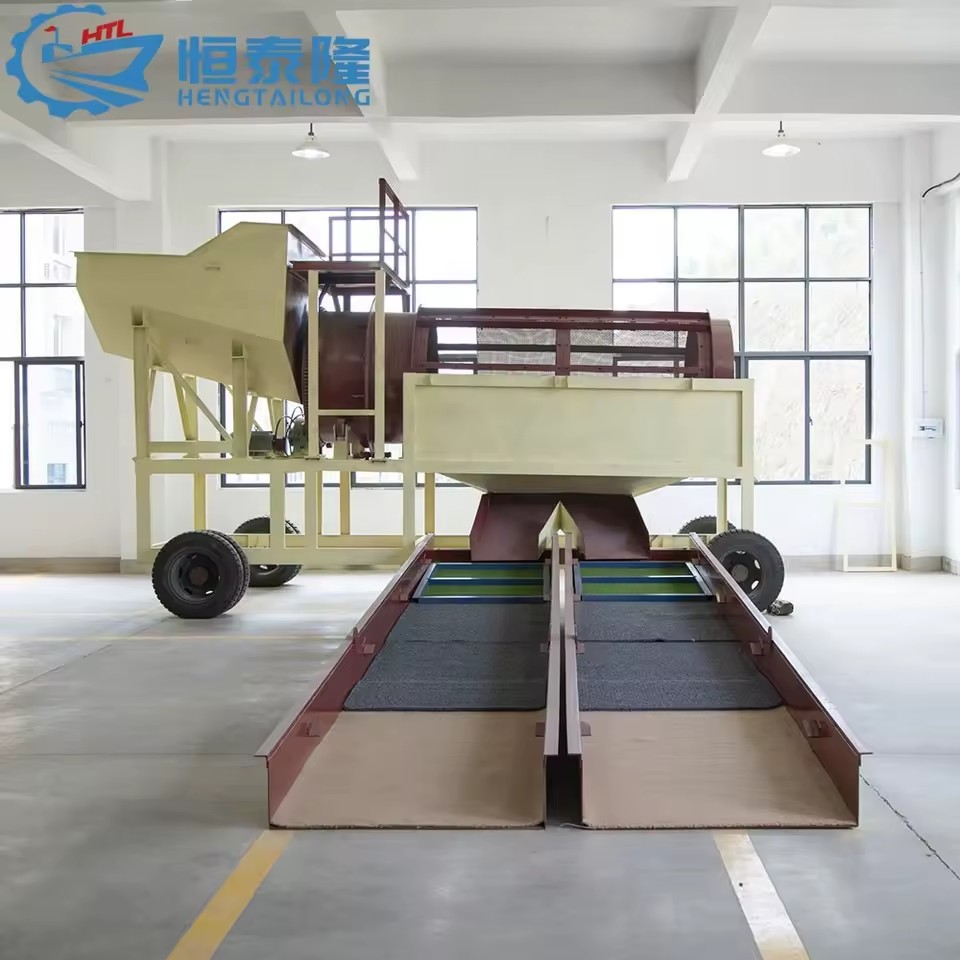 Igh Recovery Rate 30-300 Tons/Hour Small Portable Alluvial Gold Mining Washing Machine