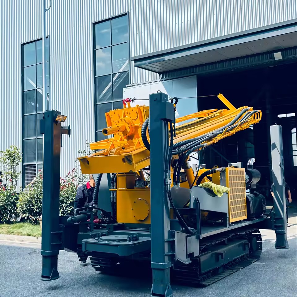 500m Deep Water Well Drilling Rig With Air Compressor Geological Drilling Machine