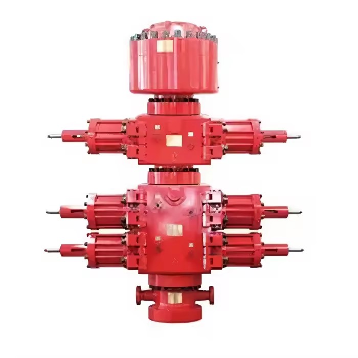 Triple Ram Blowout Preventer Heavy Duty Deep Well Drilling String Controlling Device Custom Temperature Rating Block