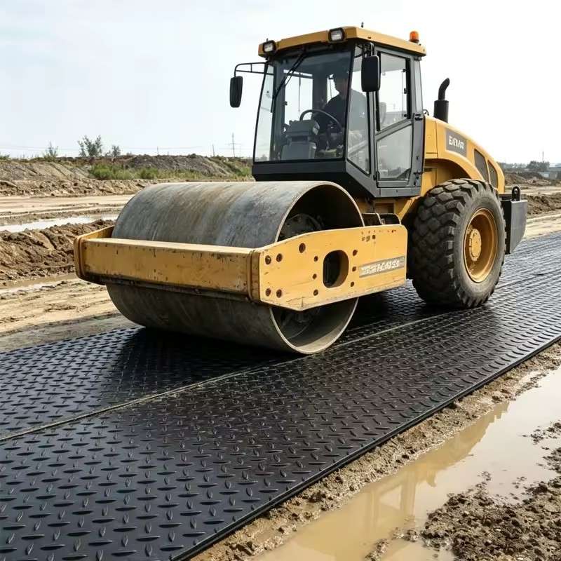 Pe Road Substrate Hdpe Road Base Board Heavy Duty Excavator Ground Protection Mats 4x8 Construction Temporary Road Mats