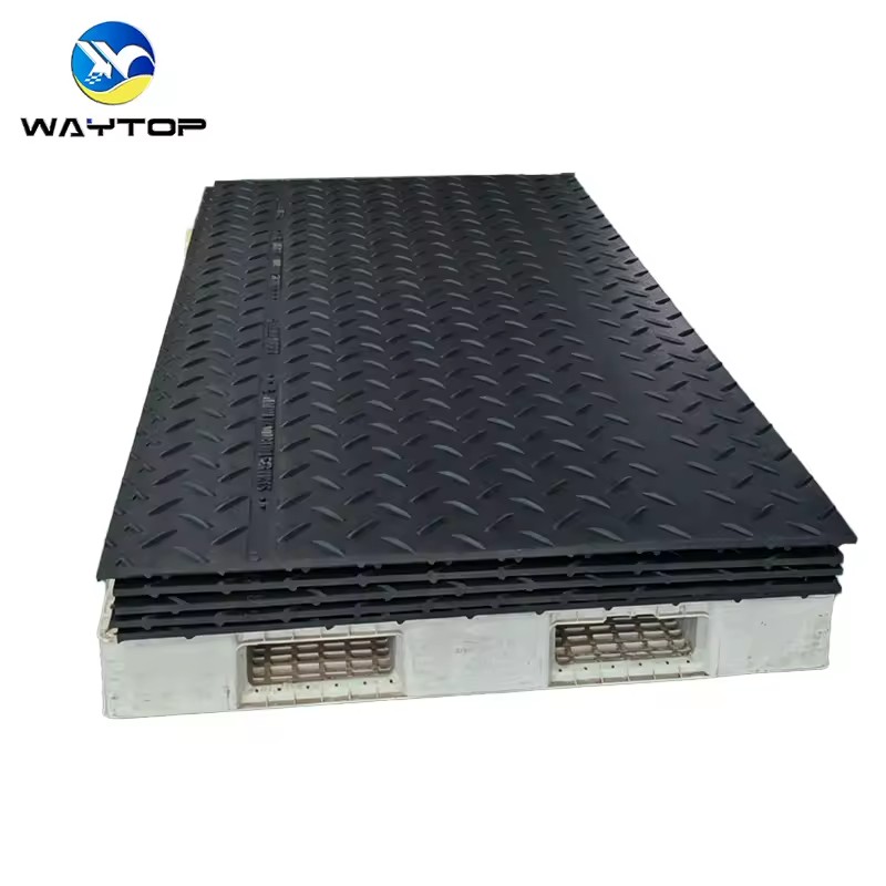High Load Capacity Track Mats Anti-Slip Grass Protection Mats Plastic Road Excavator Crane Outrigger Pads and Soft Ground Access