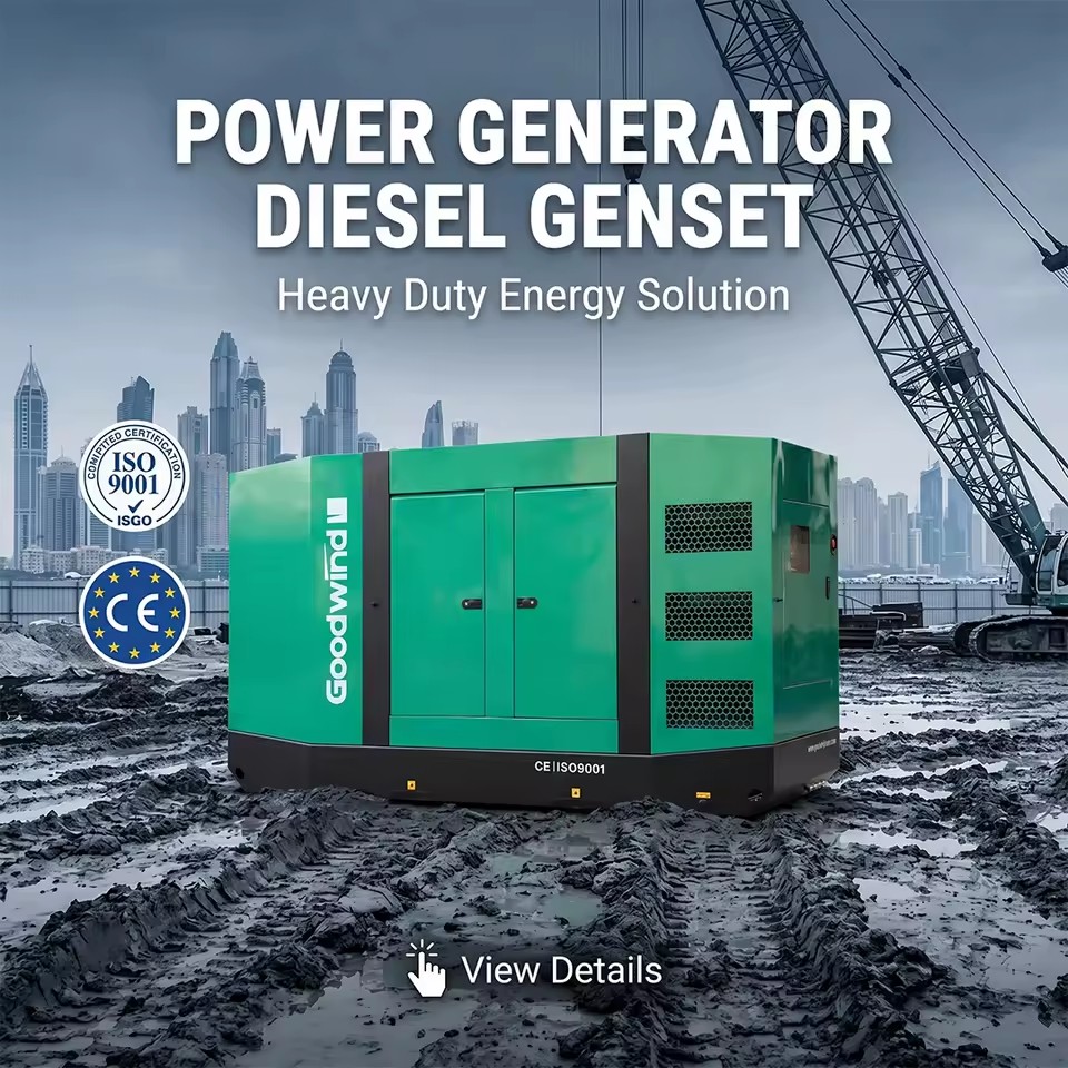 Goodwind 50 100 200 500KVA Silent Soundproof Wholesale Diesel Generators for Oil Field Outdoor Construction Backup Power