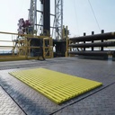 Heavy Duty Oilfield Polyurethane Setback Area Mat for Drilling Rig Anti-Slip Drill Pipe Standing Safety Pad