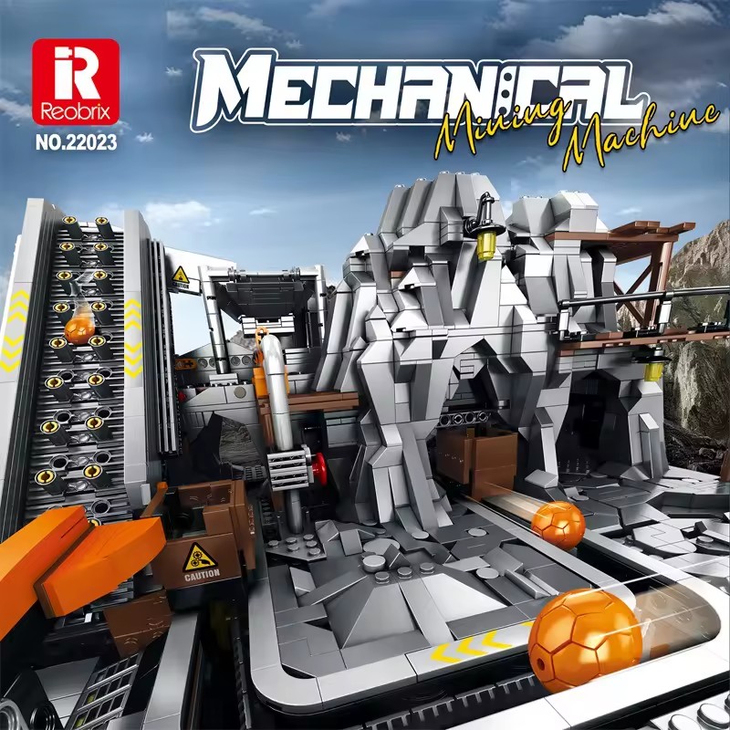 Tech Mining Machine Coding Toy STEM Educational DIY Creative Remote Control Engineering Building Blocks Model for Kids