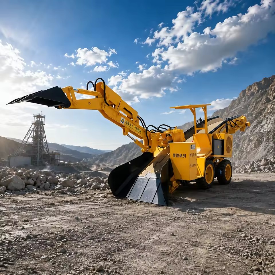 High Efficiency Underground Mining Mucking Loader for Rock Loading and Material Conveying