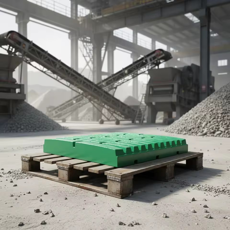 High Manganese Steel Fixed Moving Jaw Crusher Plates Wear Resistant Casting Jaw Plate Replacement for Ore Mining