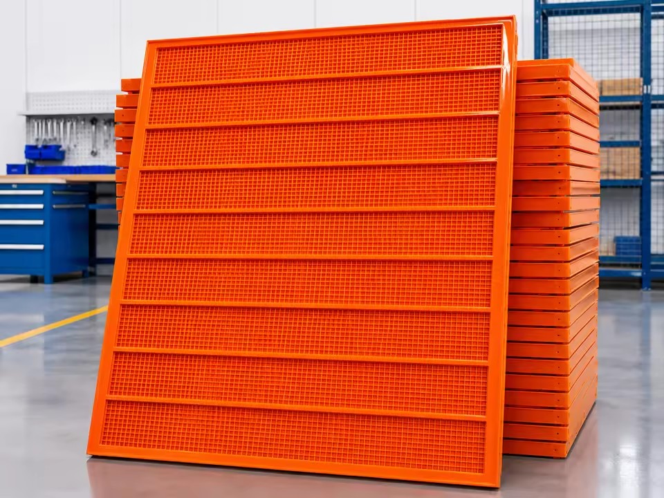 Polyurethane Steel Skeleton Screen Panel Ore Mining Vibrating Screen | Square Mesh Anti-Clogging Wear Resistant Sieve Plate