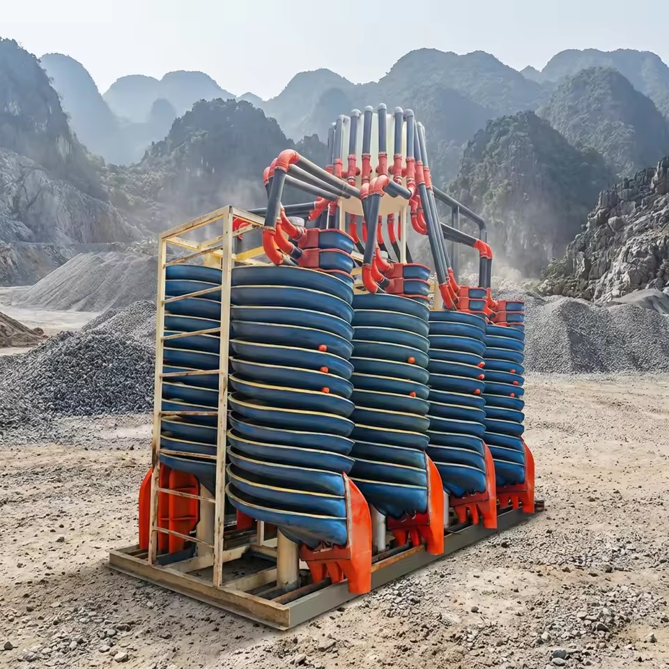PLC-Controlled Heavy-Duty Spiral Concentrator for Sand Gravel Minerals Processing Patented High Rigidity Design