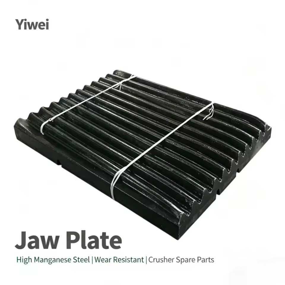 Premium Quality Manganese Steel Jaw Plate Casting Customized for Jaw Crusher Mining Spare Parts