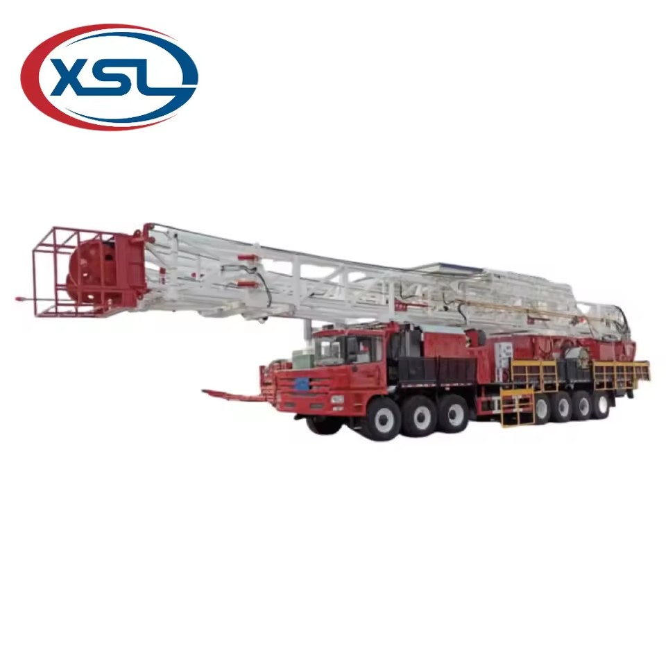 Truck Mounted Workover Rig Conventional Diesel Engine Perfect Substitution for NOV Schlumberger Halliburton Baker Hughes