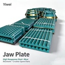 YW Other Material Jaw Plate for Ore Mining Portable Movable Fixed Jaw Crusher Spare Parts Casting 1 Year