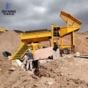 Placer Gold Mining Equipment 50 TPH Rotary Gold Trommel Water Recycling Gold Wash Plant for Clay Rich Soil Gold Extraction
