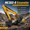 New 36 Ton Crawler Excavator Hydraulic Digger Excavator Machine for Mining Construction