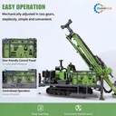 YCD600 Portable Diamond Core Drilling Machine Hydraulic Concrete Mining Exploration Underground Rock Sample Granite Crawler