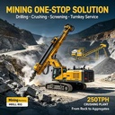 Kaishi Machinery 250TPH Heavy Duty Turnkey Mine Crushing Solution for Hard Rock Ore with 1Year Warranty