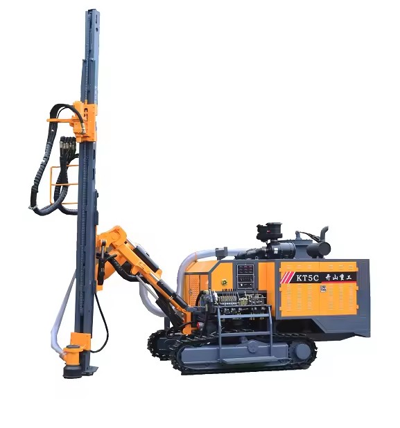 Energy-Saving High-Efficiency Crawler-mounted Integrated Surface DTH Drill Rig for Open-pit Mining Quarry