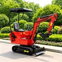 CE Certified 1Ton Crawler Mini Digger Machine for Garden Farm Construction Work Mini Excavator