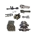Custom Alloy Escalator Step ISO9001 Sprocket Small Roller Chain Tank Chain High Tensile Strength