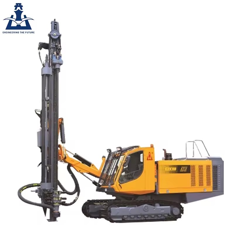 KT12 Crawler DTH Drill Rig Reliable Open Pit Blast Hole Mining Drilling Machine for Quarry Mine Project
