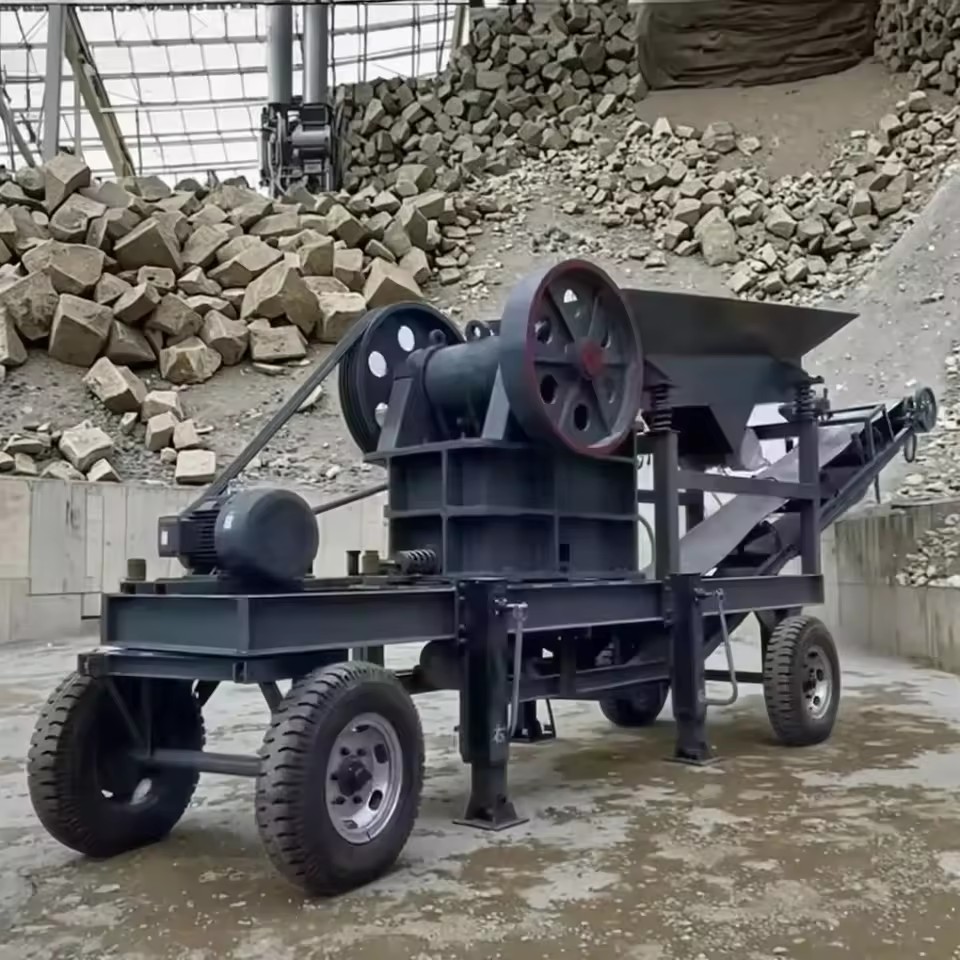 Pe200x300 250x400 400x600 diesel Engine Jaw Rock Crusher Machine for Gold Mining Copper Iron Aluminum Tungsten Ore