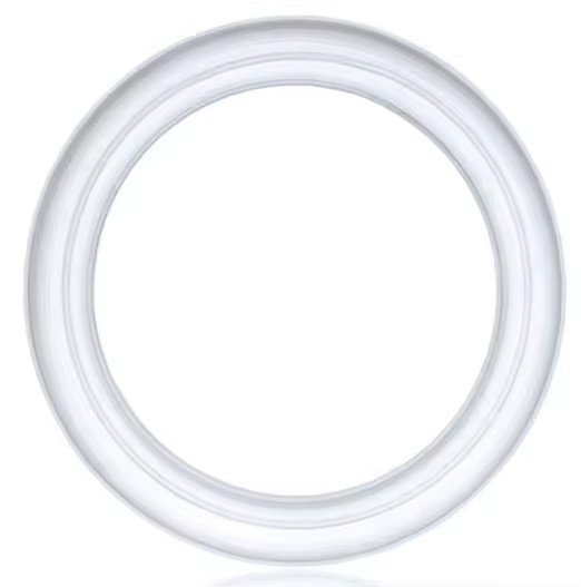 Food Grade PTFE/Buna-N/EPDM/Silicone Smooth Head Gasket -40 180C Temperature Range Tri-Clamp Ferrule 1/2" 12"