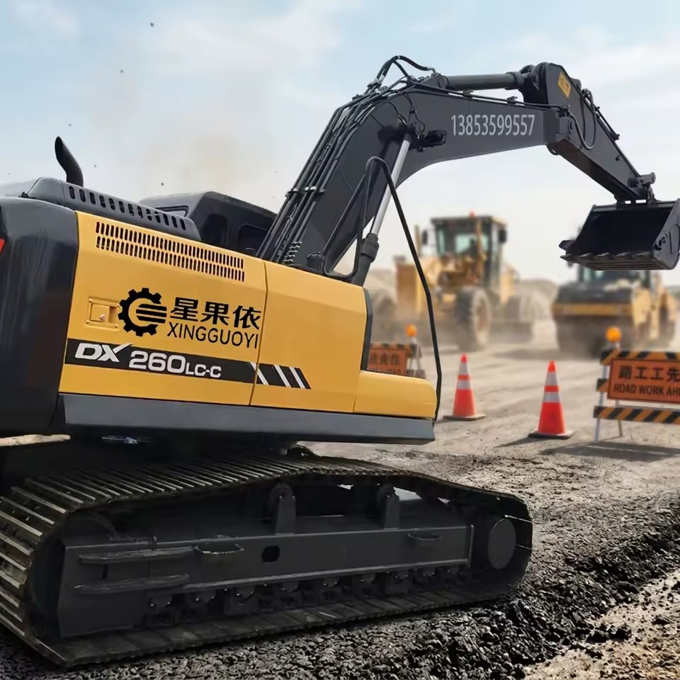 XGY DX Series DX260LC-MH Heavy Duty 360 Crawler Excavator Multiple Purpose Hydraulic Digger for Mining Rock Breaking & Digging