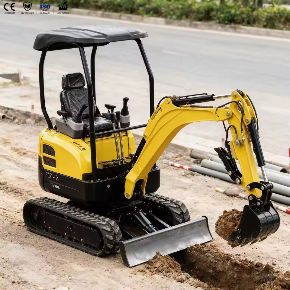 CE Certified Mini Excavator Construction Machinery with 38HP Diesel Engine Motor Pump High Digging Power Fuel Saving Technology