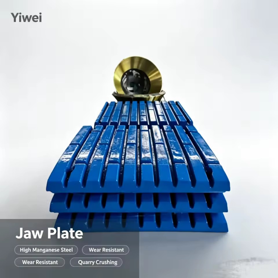 High Manganese Steel Casting Jaw Plate for Ore Mining and Stone Quarry Crushing Plant