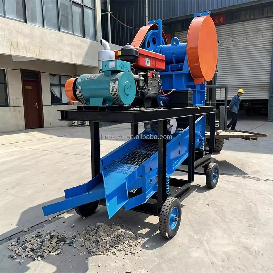 Small Portable Jaw Crusher 10-20t/h Granite Ore Processing Mining