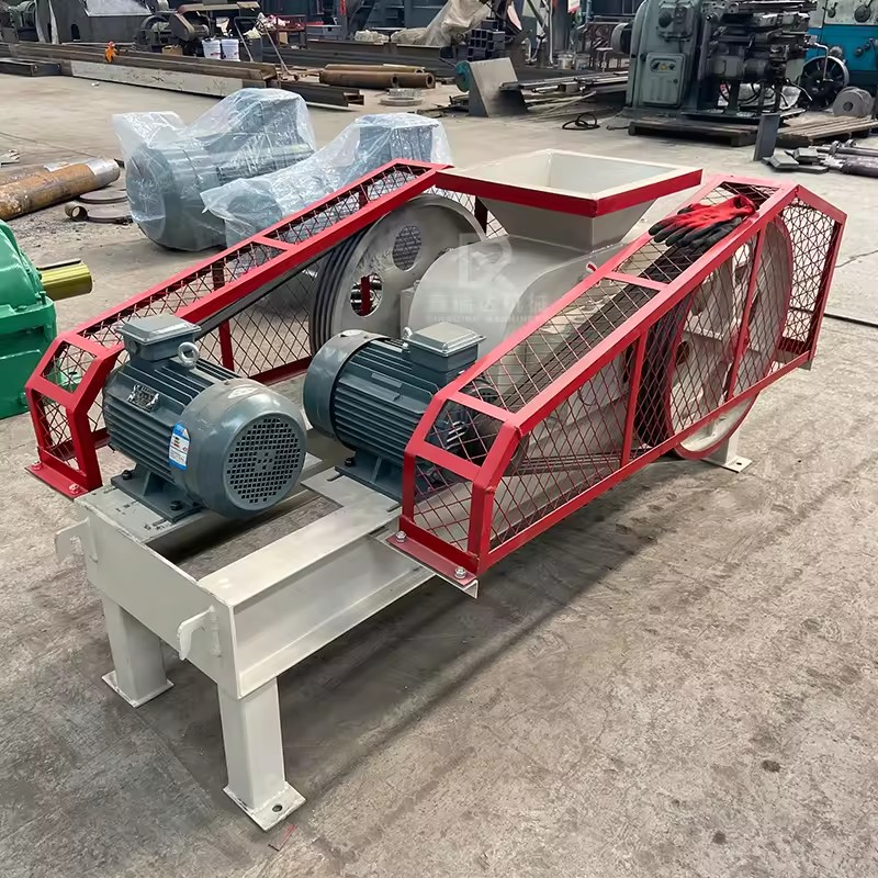 Heavy-Duty Limestone Glass Double Roll Crusher River Stone Gold Ore 2-roller Crusher Mining Quartz Double Toothed Roll Crusher
