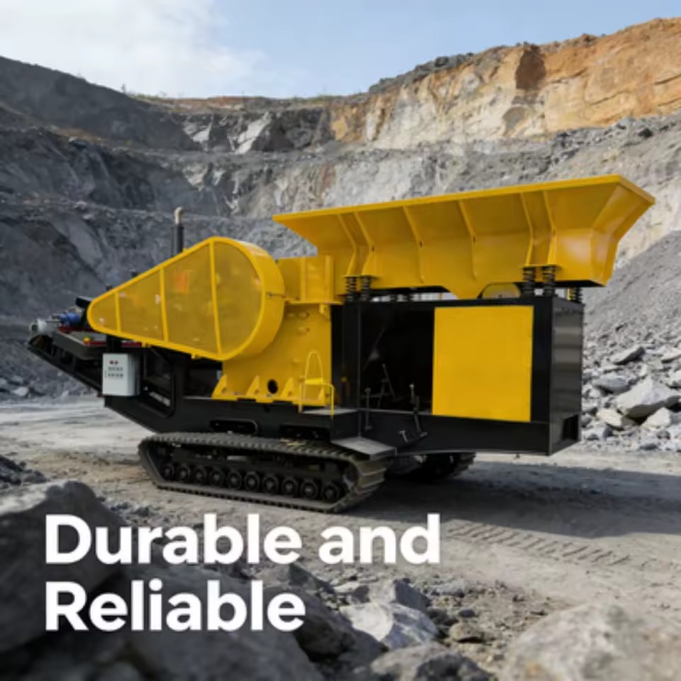 Tracked Jaw Crusher Crawler Mounted Rock Breaking Machine Complex Terrain Mining Stable Operation Processing Unit