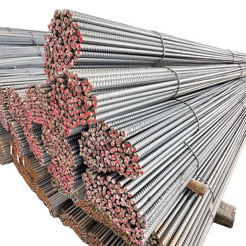 Deformed Steel Rebar Iron Rod 10mm 12mm 16mm Length 12m Hot Rolled Steel Rebar for Building Construction
