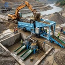 CY-100 Heavy Duty Double Layer Gold Trommel Machine for Large Scale Mining Projects