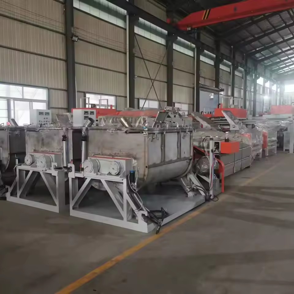 New Technology Automatic PLC Precise Mgo Board Production Line Fiberglass Board Making Machine Magnesium Oxide Board Factory