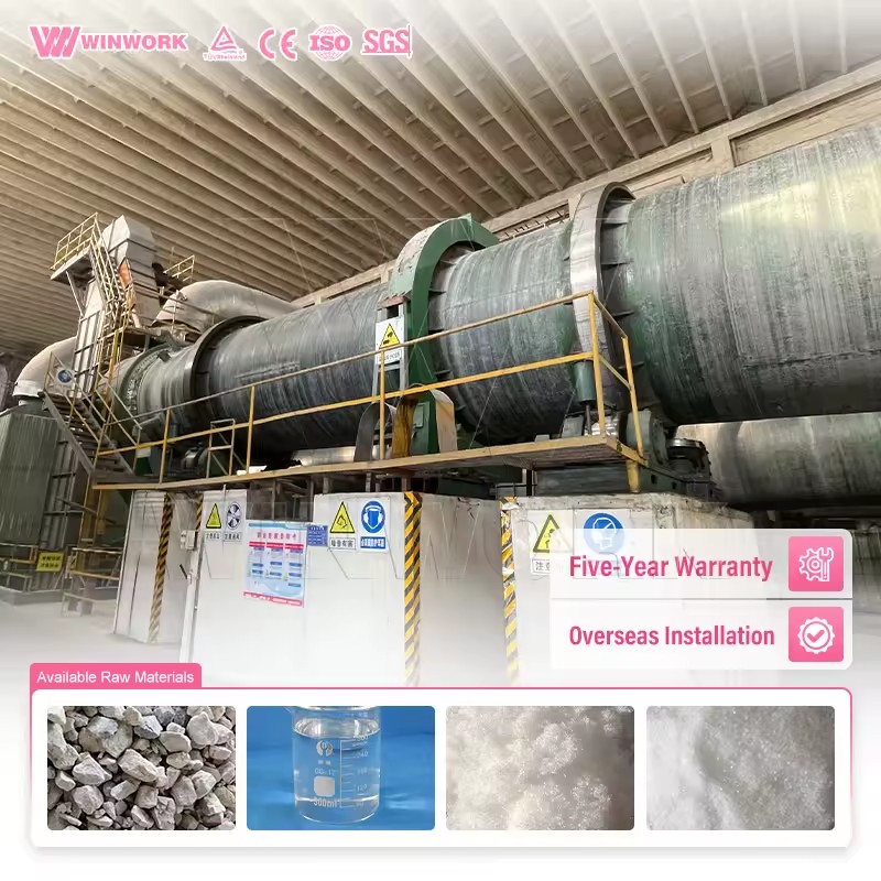 Full Automatic Magnesium Sulphate Rotary Pelletizing Granulating Equipment Customized Complete Turnkey Production Line