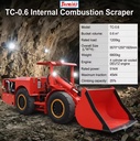 Underground LHD Tuoxing TC-0.6 1 Yard 1.2 Ton Load Durable Diesel Scooptram 66kW Power Remote Monitoring System for Mine Ore