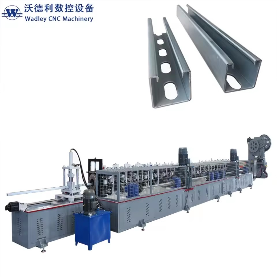 Manufacturing Automatic Solar Strut Roll Forming Machine Bracket Photovoltaic Solar Panel Structure Making Machine