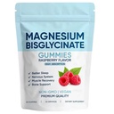 Magnesium Bisglycinate Gummies Raspberry Flavor High Absorption Magnesium Bisglycinate Chelate with Sea Salt for Sleep Nerve