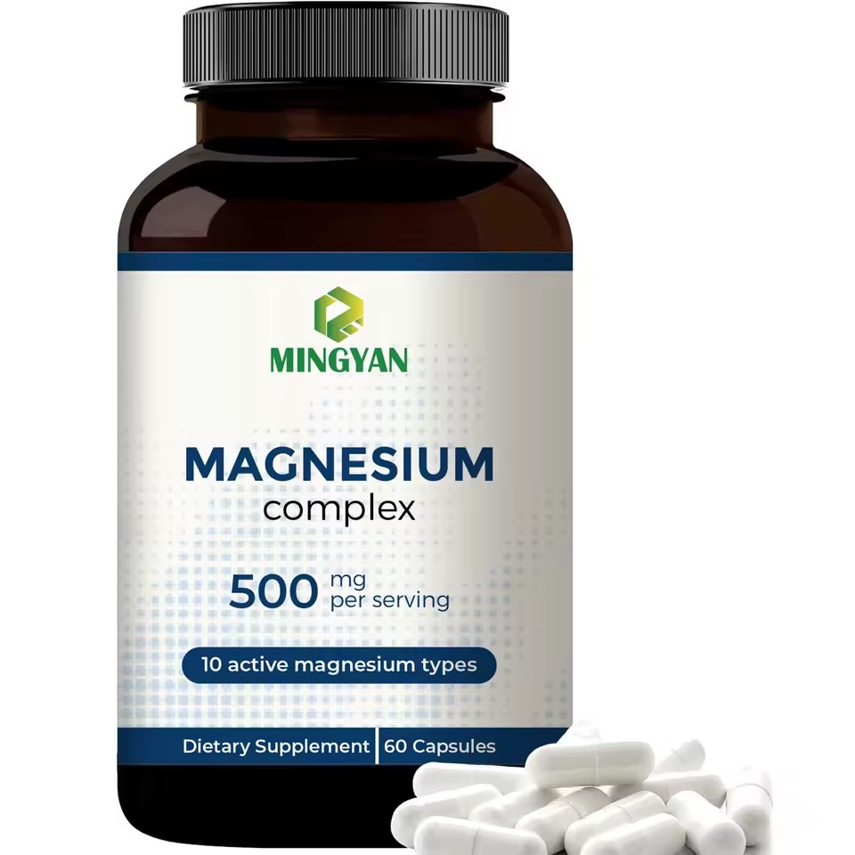 Mingyan OEM/ODM 500mg 12 in 1 Hard Gelatin Capsules with Glycinate Citrate Malate for Immune Support