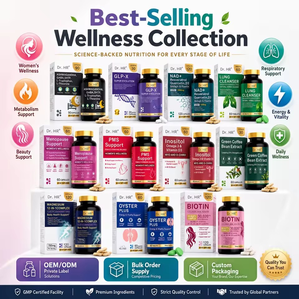 In Stock Health Supplement Capsules Magnesium Biotin Sleep Support Women Probiotic Ovary Balance GLP 1 Green Coffee Lung Cleanse