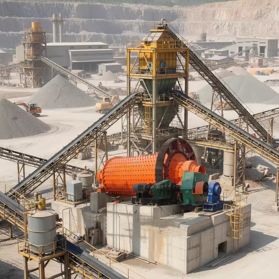High Precision AC Motor Grinding Equipment for Ore Ball Mills 1-25t/h Capacity Enrichment of Gold Silver Copper Tin Ores