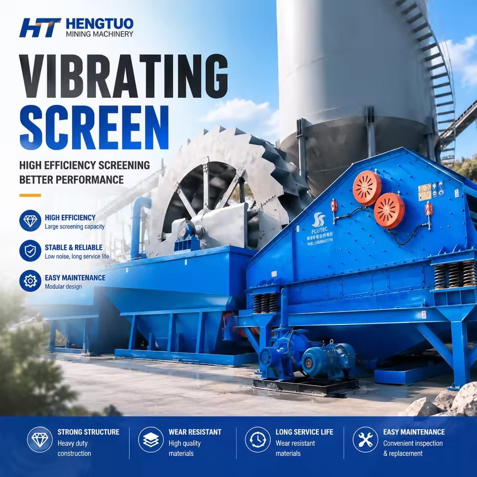 High Efficiency Mining Vibrating Screen Linear Vibrating Screen Stone Sand Ore Screening Machine Spiral Gold Separator