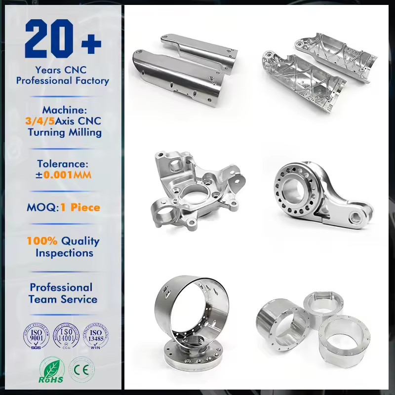 3/4/5-Axis Rapid Prototype CNC Precision Metal Enclosure Parts Aluminum Brass Milling Turning Parts CNC Machining Services